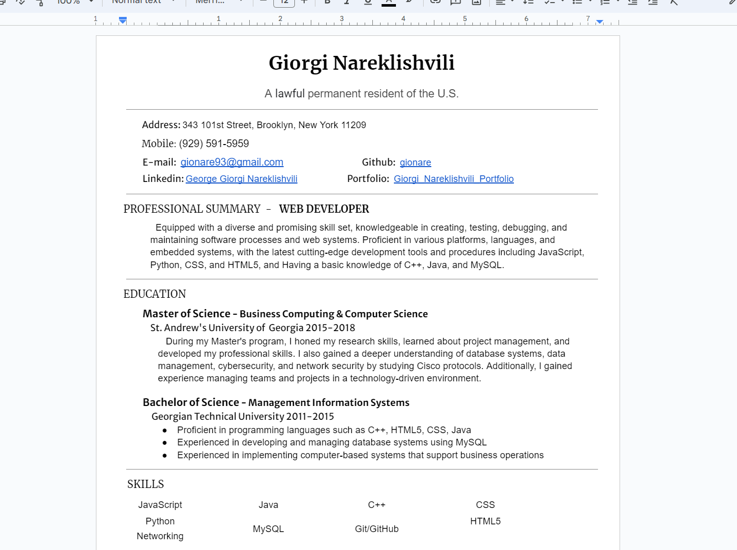 portfolio